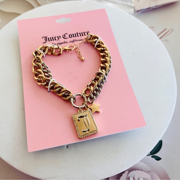 Juicy Couture Gold Tone & Silver Tone Classic Chain Bracelet - Picture 2 of 3